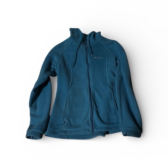 Columbia Jackets & Blazers - Columbia Teal hooded Fleece Jacket